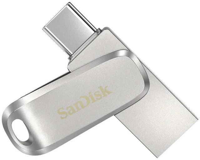 Main image of SANDISK 1TB, Ultra Dual Drive Luxe USB-C+USB-A, Up to 400MB/s Read Speeds