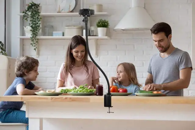 Alt view image 2 of 5 - AceTaken Webcam Mount - Flexible Gooseneck Arm Clamp Stand Tripod for Logitech Webcam C920s C920 C930e C922x C930 C922 C925e C615 Brio - 25 inches