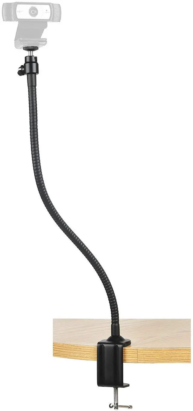 Main image of AceTaken Webcam Mount - Flexible Gooseneck Arm Clamp Stand Tripod for Logitech Webcam C920s C920 C930e C922x C930 C922 C925e C615 Brio - 25 inches