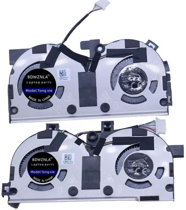 Alt view image 2 of 5 - BDWZNLA Compatible CPU +GPU Cooling Fan for Lenovo Y9000X 2019 2020 15.6 Y740S-15IMH DC28000OKV0AVC1 0A9CF00002Z2 FCC2 FM75 FM76 DC28000OLV0AVC1 BAPA1004R5HY001 BAPA1004R5HY002 DC5V 0.85A Fan