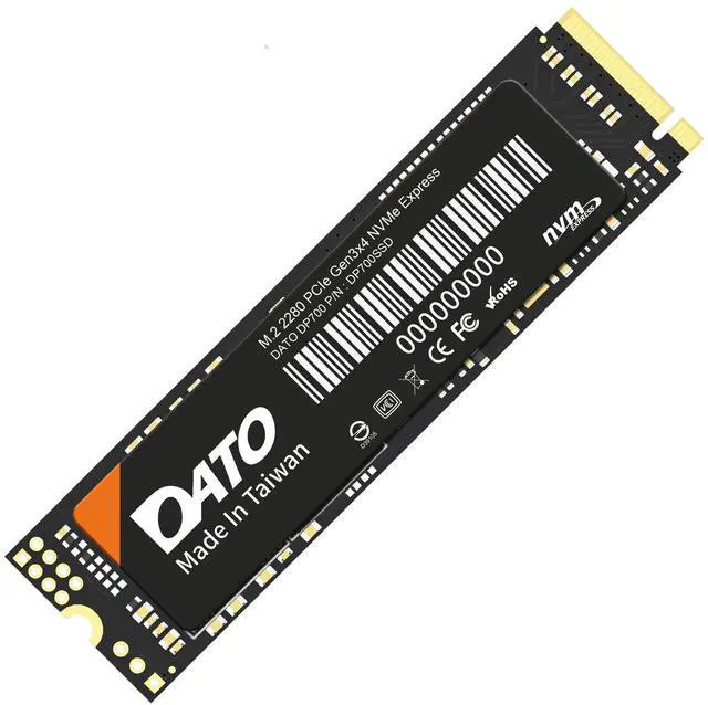 Main image of DATO 1TB SSD M.2 2280 PCIe Gen3x4 NVMe Internal Solid State Drive, Up to 2500/1700 MB/s, DP700 Series