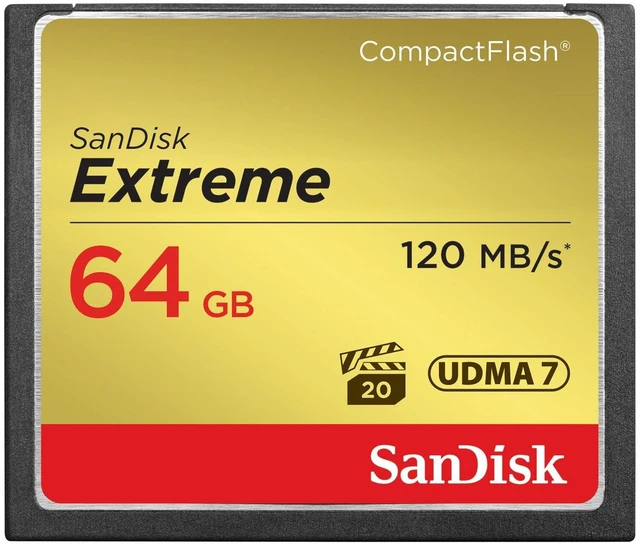 Main image of SANDISK 64GB Extreme CompactFlash Memory Card, UDMA 7
