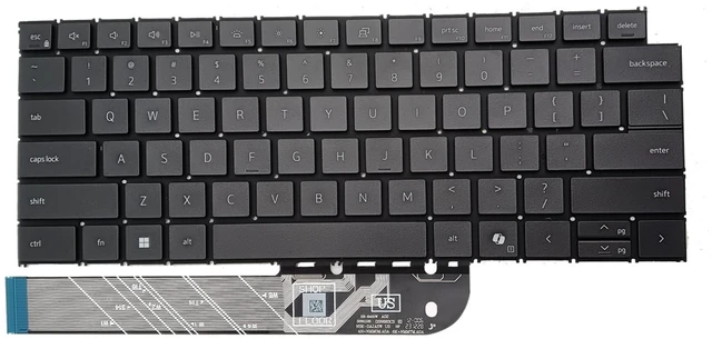Main image of SUNMALL Replacement Keyboard Compatible with Dell Inspiron 14 Plus 7440 7441, Dell Inspiron 16 Plus 7640, 7640 2-in-1, with Backlight (Black, with Backlight)