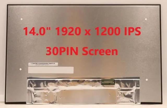 Alt view image 3 of 5 - Fullcom New LCD Replacement Screen (Non Touch) 14.0 Inch IPS (No Brackets) LP140WU2-SPD1 WUXGA 1920x1200 30 Pin Matte for Lenovo PN SD10Z34934 FRU 5D10V82398 for Laptop/Display/Screen/LCD Applica