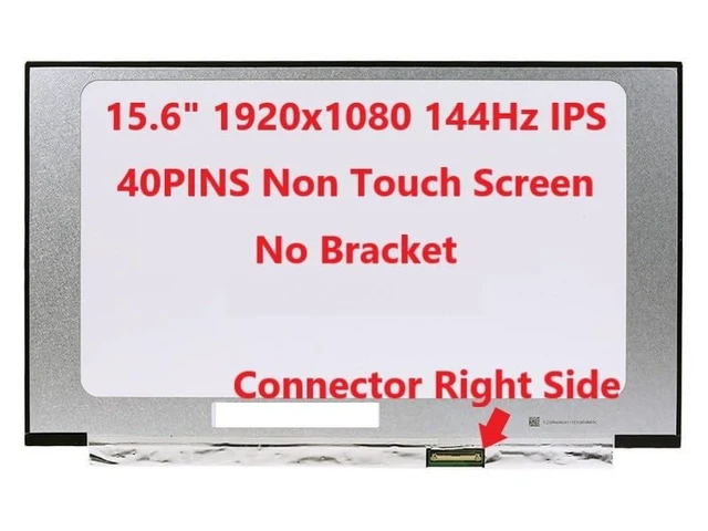 Alt view image 3 of 5 - FULLCOM New LCD Replacement Screen 15.6 Inch NV156FHM-NY8 165Hz FHD 1920x1080 40 Pin Matte Compatible with B156HAN12.H/LP156WFG-SPT2 for Laptop/Display/Screen/LCD Application
