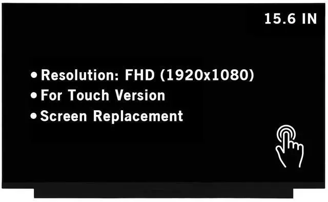 Main image of HOYRTDE 15.6" New Screen Replacement for NV156FHM-T01 V8.0 FHD 1920x1080 40Pin OnCell Touch Screen LED LCD Display Panel