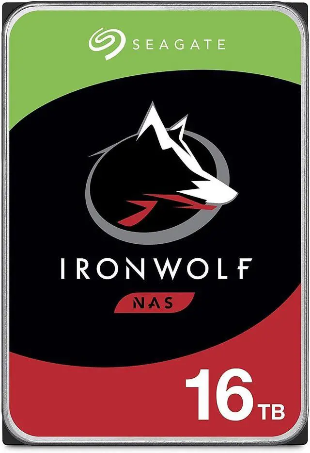 Main image of Seagate IronWolf 16TB NAS Internal Hard Drive HDD CMR 3.5 Inch SATA 6GB/S 7200 RPM 256MB Cache for Raid Network Attached Storage, with Rescue Service (ST16000VN001)