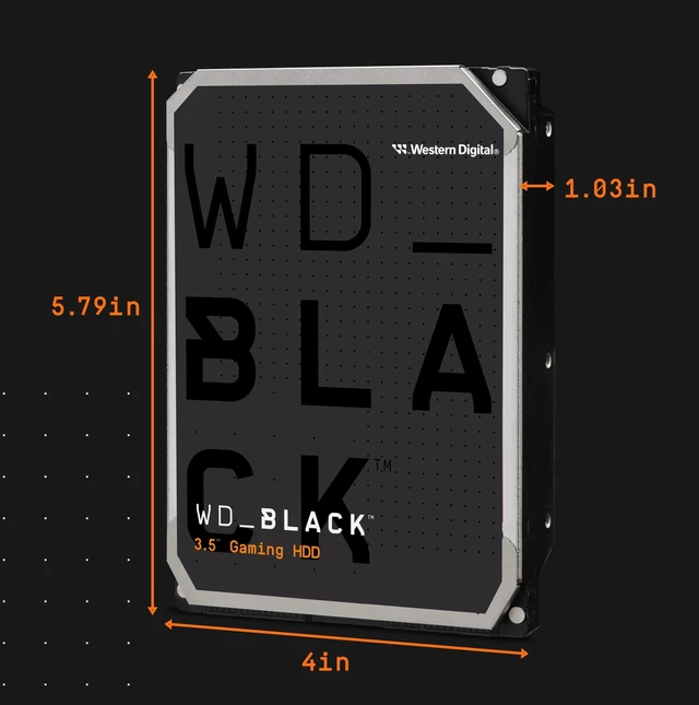 Alt view image 2 of 5 - WD Western Digital 8TB WD_Black Performance Internal Hard Drive HDD - 7200 RPM, SATA 6 Gb/s, 256 MB Cache, 3.5" - WD8002FZBX