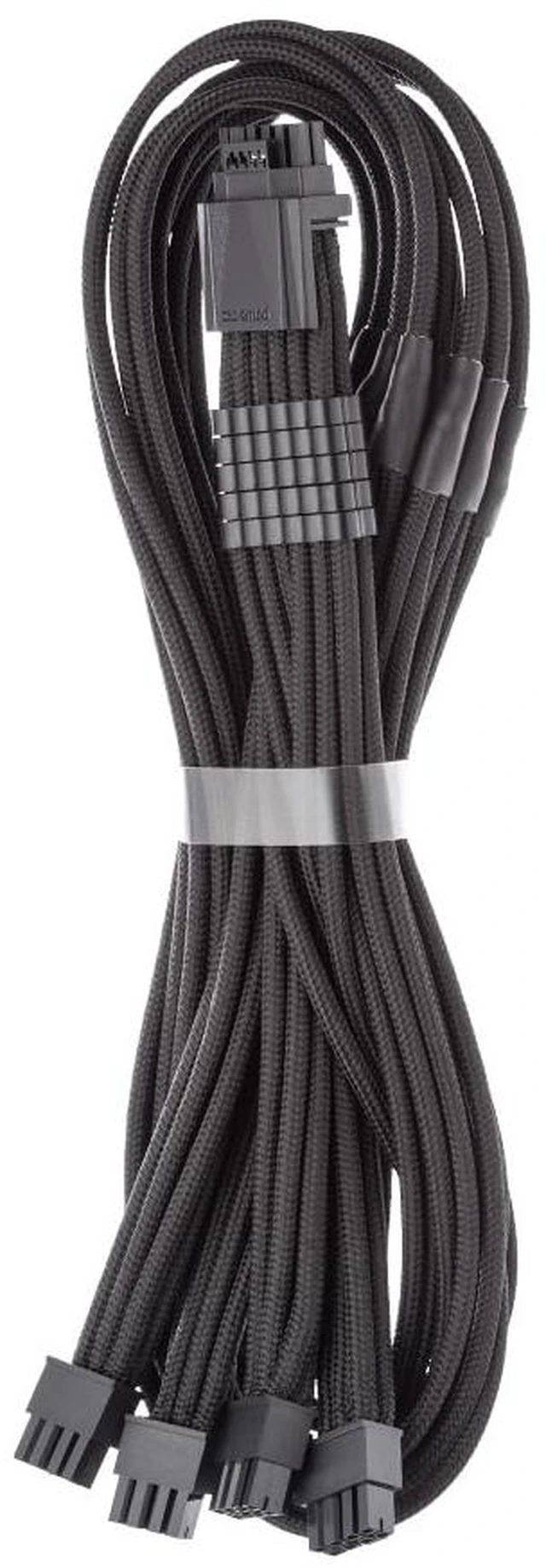 Main image of CableMod Pro ModFlex 12V-2x6 PCIe Cable for Corsair Type 5 (Black, 4 x 8p)