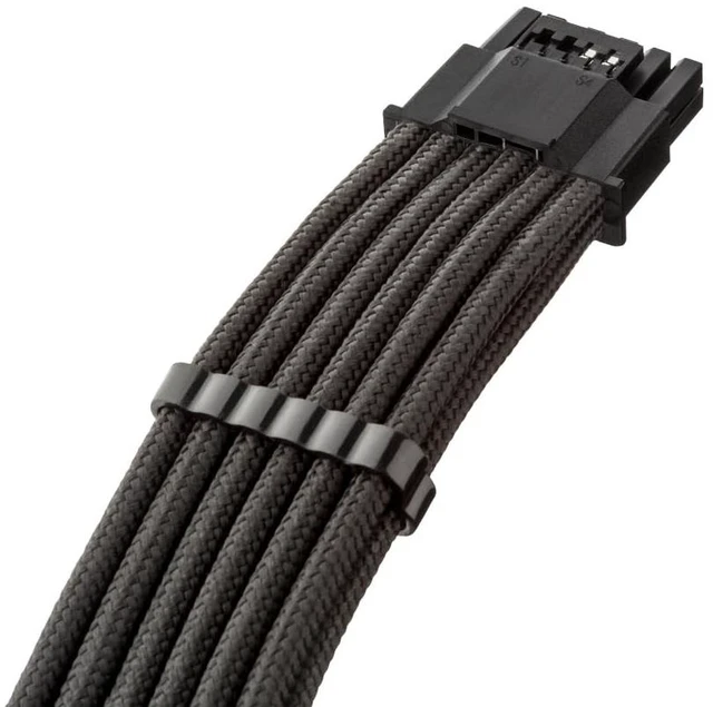 Alt view image 2 of 5 - CableMod Pro ModFlex 12V-2x6 PCIe Cable for Corsair Type 5 (Black, 4 x 8p)