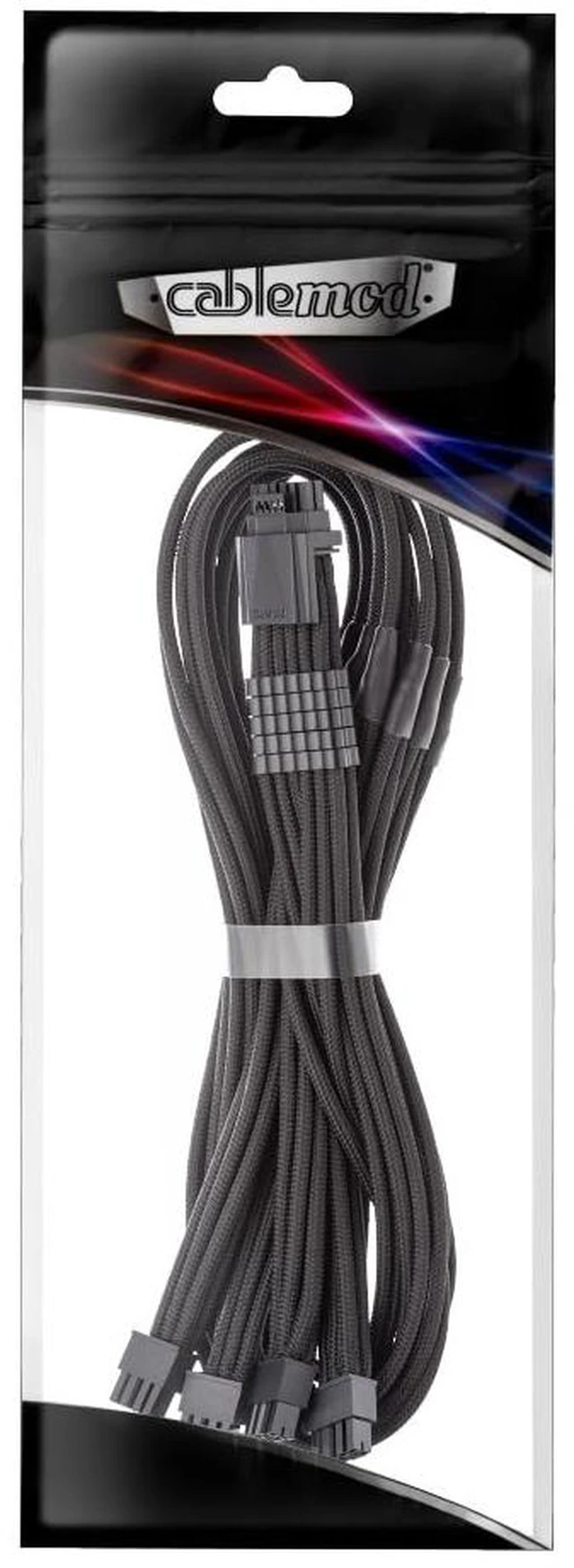 Alt view image 5 of 5 - CableMod Pro ModFlex 12V-2x6 PCIe Cable for Corsair Type 5 (Black, 4 x 8p)