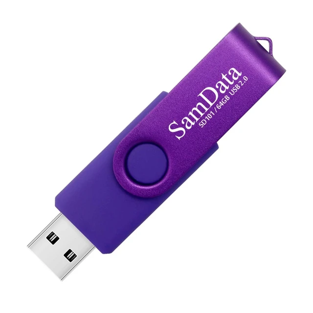 Alt view image 3 of 5 - SamData 64GB USB Flash Drives 4 Pack 64GB Thumb Drives Memory Stick Jump Drive with LED Light for Storage and Backup (4 Colors: Black Blue Green Purple)