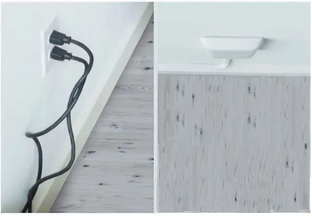 Alt view image 3 of 6 - Original & Patented Flat Ultra-Thin Outlet Concealer with Extension Cord Kit, Multi Outlets Power Strip, Ideal for Home Improvement, Hide Bulky and Messy Cords, 3ft