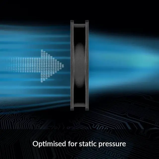 Alt view image 2 of 6 - FOR-P12 PWM PST (5 Pack) - PC Fans, 120mm Case Fan, PWM Sharing Technology (PST), Pressure-optimised, Quiet Motor, Computer, 2001800 RPM (0 RPM <5%) - Black