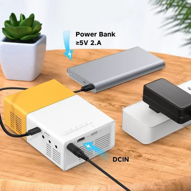 Alt view image 4 of 7 - Mini Projector, Portable Pico Full Color LED LCD Video Projector for Children Present, Video TV Movie, Party Game, Outdoor Entertainment with HDMI USB AV Interfaces and Remote Control
