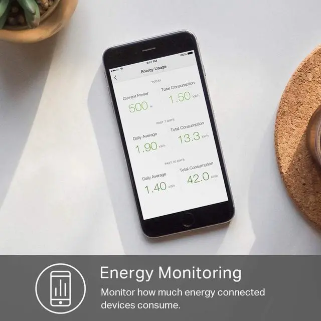 Alt view image 7 of 7 - FOR-Plug Power Strip HS300, Surge Protector with 6 Individually Controlled Smart Outlets and 3 USB Ports, Works with Alexa & Google Home, No Hub Required , White