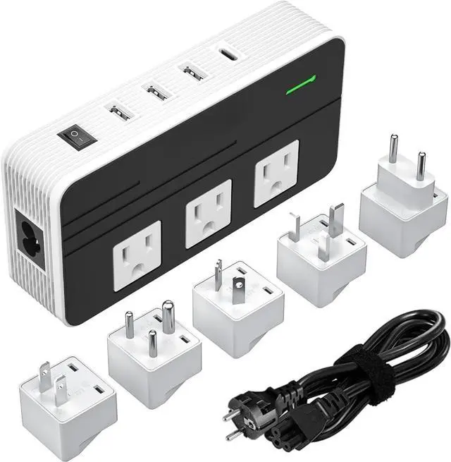 Main image of for230-Watt Step Down 220V to 110V Voltage Converter & International Travel Adapter/Power Converter with USB-C Port 18W - [Use for USA Appliance Overseas in Europe, AU, UK, Ireland, etc.]