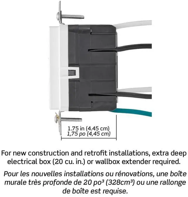 Alt view image 3 of 7 - GUAC1-W 15A SmartlockPro Self-Test GFCI Combination with Type A & Type-C USB in-Wall, USB Charger for Smartphones and Tablets