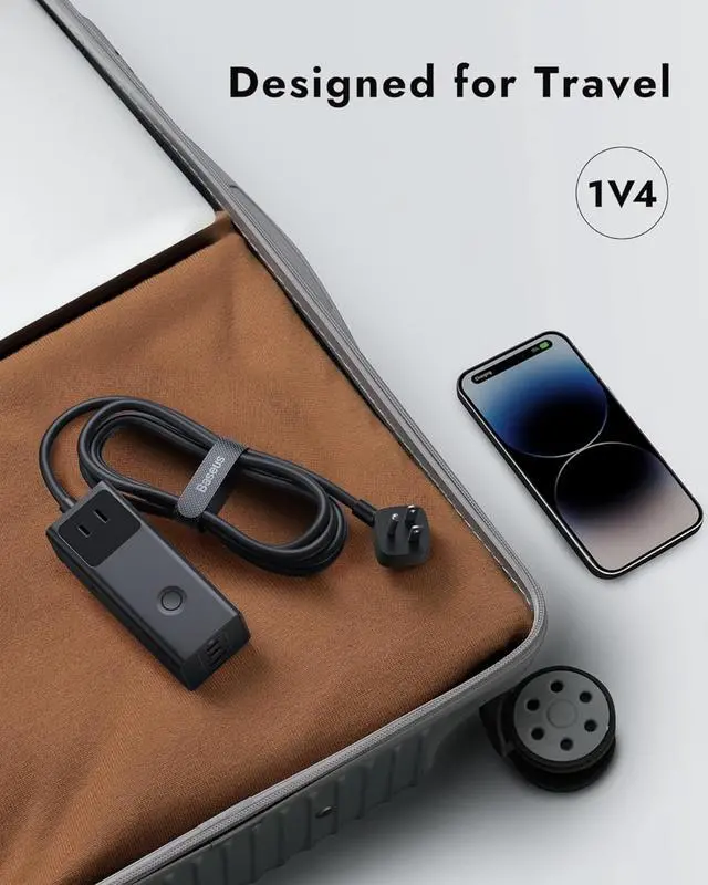 Alt view image 6 of 7 - FOR-Power Strip Surge Protector 1200J - PD40W USB C Charger Extension Cord with 3 AC Outlets & 3 USB Port Fast Charging Charging Station for Office Dorm Room Home