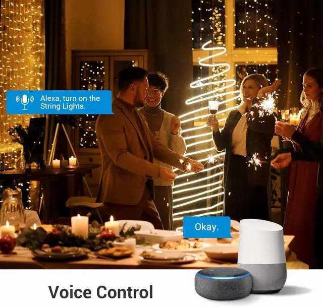 Alt view image 6 of 6 - WiFi Smart Yard Stake Plug with 6 Outlets, Voice Control, Waterproof Power Stake Timer with 6Ft Cord, Alexa&Google Assistant Compatible, 1875W/15A, for Halloween/Christmas Decoration Lights