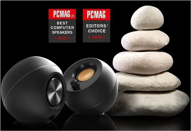 Alt view image 5 of 5 - Pebble 2.0 USB-Powered Desktop Speakers with Far-Field Drivers and Passive Radiators for Pcs and Laptops (Black)