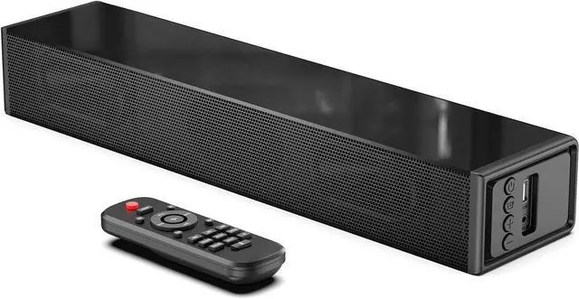 Main image of Small Sound Bar for TV, PC, Gaming, Surround Sound System, Mini TV Speaker Soundbar with Bluetooth/HDMI ARC/Optical/AUX/USB Connections