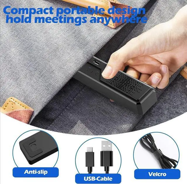 Alt view image 5 of 6 - 3 in 1 USB Computer Speaker with Microphone, PC Laptop Desktop Conference Speaker with Mic for Smart Home Office and Online Study360 Degree Enhanced Voice Pickup, Noise Reduction
