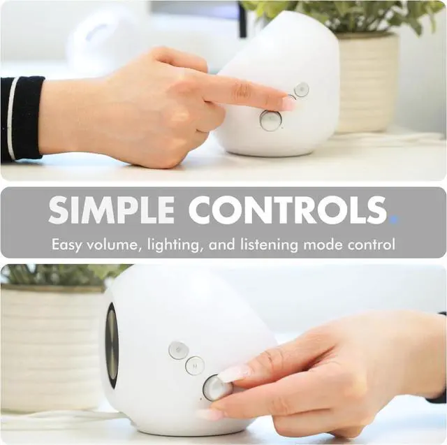 Alt view image 7 of 7 - FOR-White Computer Speakers with RGB Lighting, Bluetooth, USB, and AUX - Triple Mode Connection, Dual 2.25" Drivers for Work and Play, Bluetooth Desktop Speakers for PC - White