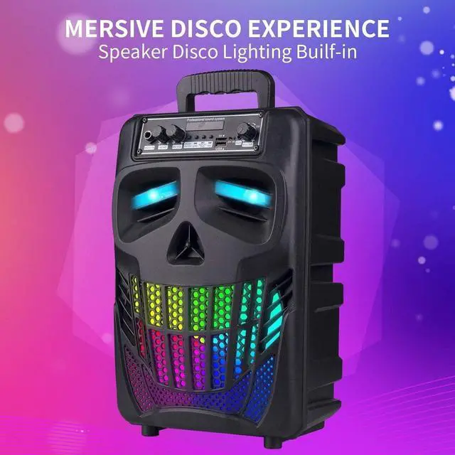 Alt view image 4 of 7 - Cool Skull Bluetooth Speakers, Portable Wireless Speaker, Compatible with Smartphones and Tablets, Suit for Home Garden Party