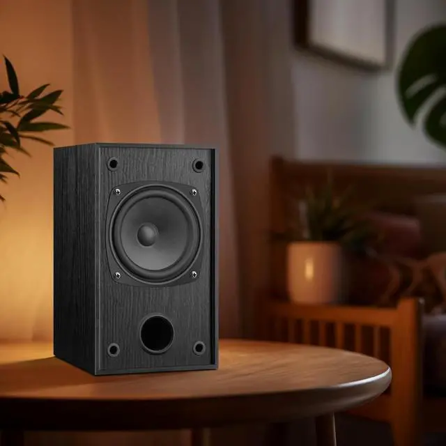 Alt view image 5 of 7 - FOR-30W*2 Passive Bookshelf Speakers for Record Players and Home Theater Systems, Midrange and High-Frequency Stereo Speakers, Indoor Rear Surround Speakers, Requires a Receiver or Amplifier,Black
