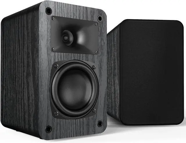 Main image of Passive Bookshelf Speakers, 2-Way Passive Speakers, 3.5" Woofer & Silk Horn Tweeter, 60Hz Bass for Home/Office/Theater Pair (Needs Amplifier or Receiver to Operate)