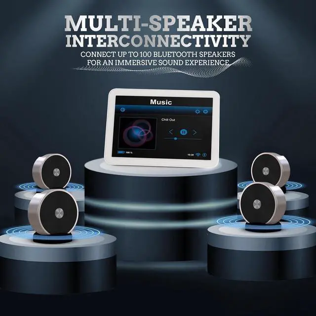Alt view image 2 of 7 - Stereo Bluetooth Speakers - Wireless Computer Speaker for Desktop Laptop PC for Boys & Girls Sister Brother Mom & Dad - Bluetooth Stereo Speakers Home Theater Gaming Rose Gold
