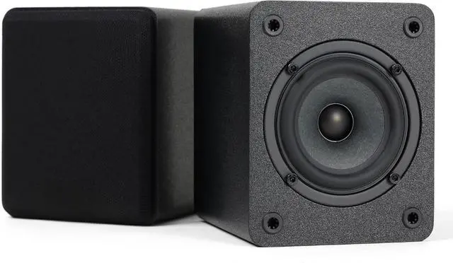 Main image of COVO-S 2-Way Passive Bookshelf Speakers, Amplifier Required, Not for Turntable, 3-Inch Woofer, 0.75-Inch Tweeter, Wall Mountable, Pair, Black