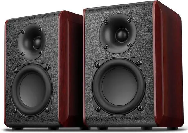 Main image of Passive Bookshelf Speakers with 3.5 inch Woofer,Home Desktop Stereo Speakers,Amplifier or Receiver Required,Passive Surround, Front Speakers for PC/Gaming/Turntable,4 Ohms,Wall Mountable