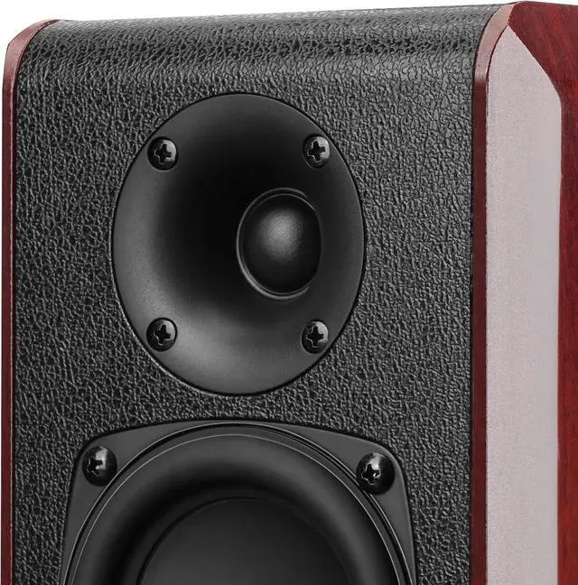 Alt view image 3 of 7 - Passive Bookshelf Speakers with 3.5 inch Woofer,Home Desktop Stereo Speakers,Amplifier or Receiver Required,Passive Surround, Front Speakers for PC/Gaming/Turntable,4 Ohms,Wall Mountable
