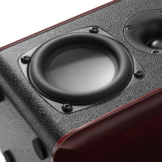 Alt view image 7 of 7 - Passive Bookshelf Speakers with 3.5 inch Woofer,Home Desktop Stereo Speakers,Amplifier or Receiver Required,Passive Surround, Front Speakers for PC/Gaming/Turntable,4 Ohms,Wall Mountable