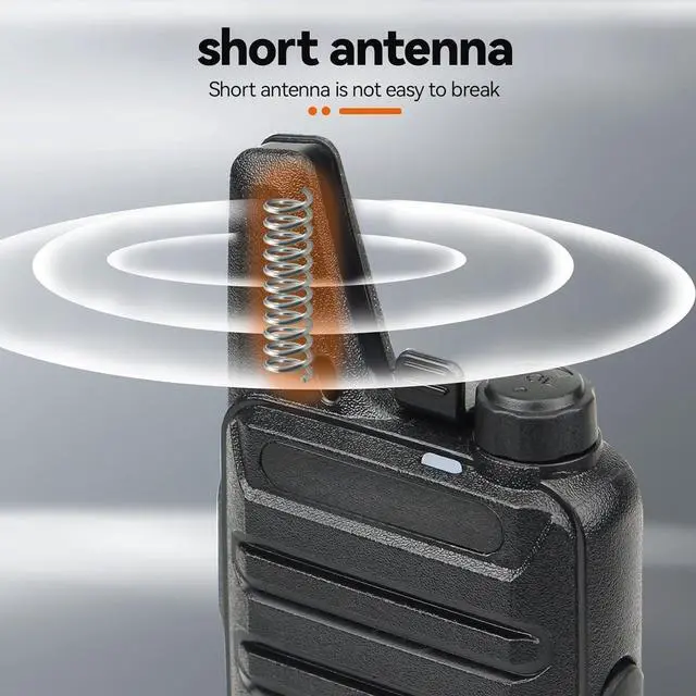 Alt view image 6 of 7 - FOR-RT22 Two Way Radio Long Range Rechargeable,Portable 2 Way Radio, USB-C Charging, Handsfree Walkie Talkies for Adults Cruise Hiking Camping(4 Pack)