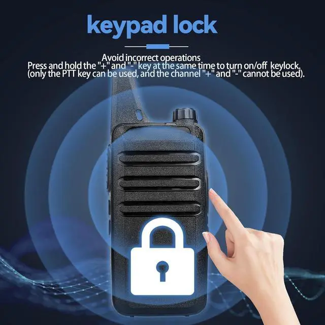 Alt view image 4 of 7 - RT22 Walkie Talkies, Mini 2 Way Radio Rechargeable, VOX Handsfree, Portable, Two-Way Radios Long Range with Earpiece, for Family Road Trip Camping Hiking Skiing(2 Pack, Black)