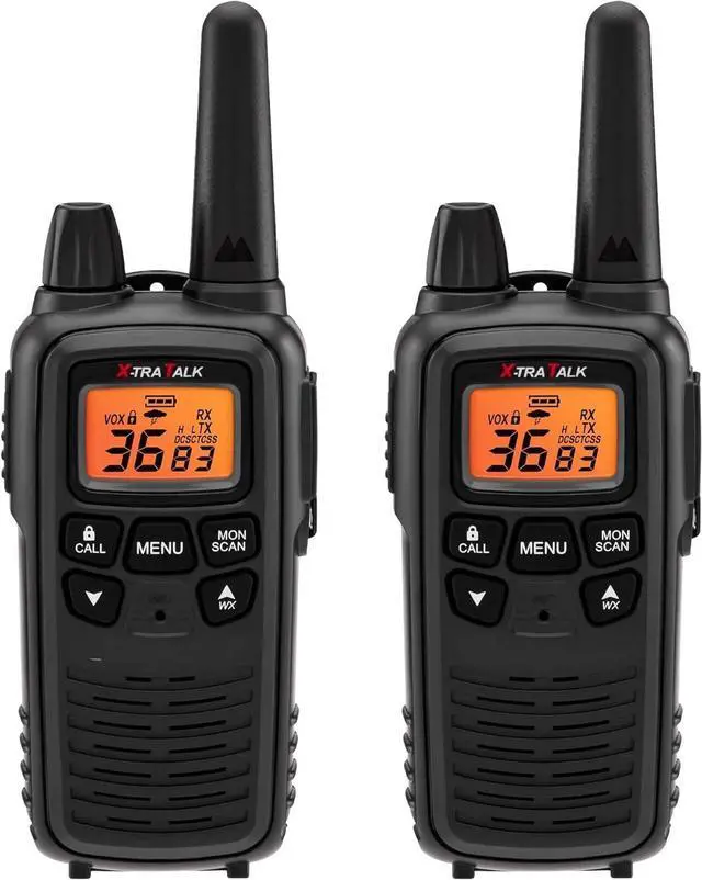 Main image of for LXT600VP3 FRS Walkie Talkies - Long Range 36-Channel Two-Way Radios, NOAA Weather Alerts(2-Pack, Black)