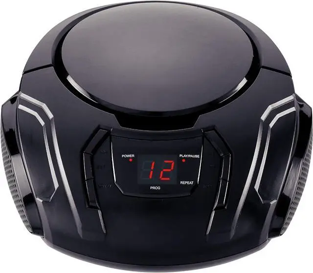 Main image of Elite Portable CD Boombox with AM/FM Radio (Black)