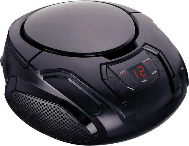 Alt view image 2 of 4 - Elite Portable CD Boombox with AM/FM Radio (Black)