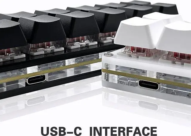 Alt view image 3 of 7 - 12 Key Mechanical Gaming Keyboard One Handed Keypad USB-C Wired OSU Keypad Programmable and Hot Swappable Keyboard.