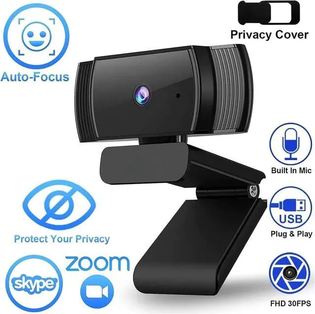 Alt view image 6 of 7 - N930AF Webcam with Microphone for Desktop, Autofocus, Webcam for Laptop, Computer Camera, 1080p HD USB Web Camera, Compatible with Zoom/Switch 2/Teams/Webex