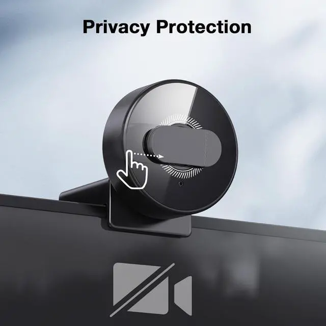 Alt view image 7 of 7 - C950 4K Webcam for PC - 8 Megapixels 4K UHD, PDAF Autofocus, Noise-Canceling Mic, 70° FOV, 1080P@60FPS, Privacy Cover, USB 2.0 Plug&Play, No Tripod Hole, Ideal Webcam for Zoom/Teams/Google Meet