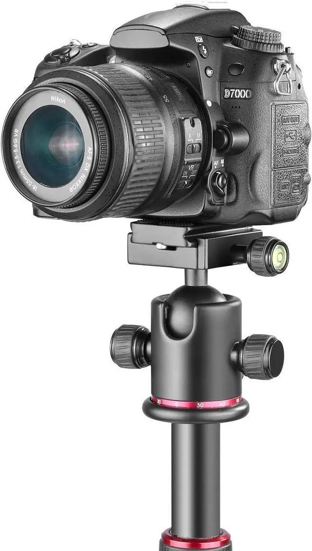Alt view image 6 of 7 - Professional Metal 360 Degree Rotating Panoramic Ball Head with 1/4 inch Quick Release Plate and Bubble Level,up to 17.6pounds/8kilograms,for Tripod,Monopod,Slider,DSLR Camera,Camcorder