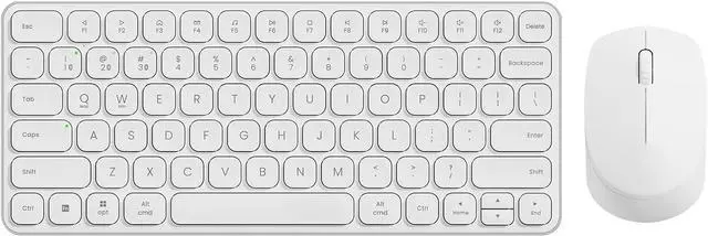 Main image of 9010M Multi-Device Keyboard and Mouse Combo, 2.4GHz/Bluetooth 5.0/4.0 Wireless Keyboard & Mouse Set for Windows/Mac/Linux/Chrome, Support 4 Devices, Low-Profile Silent Click, Battery Powered