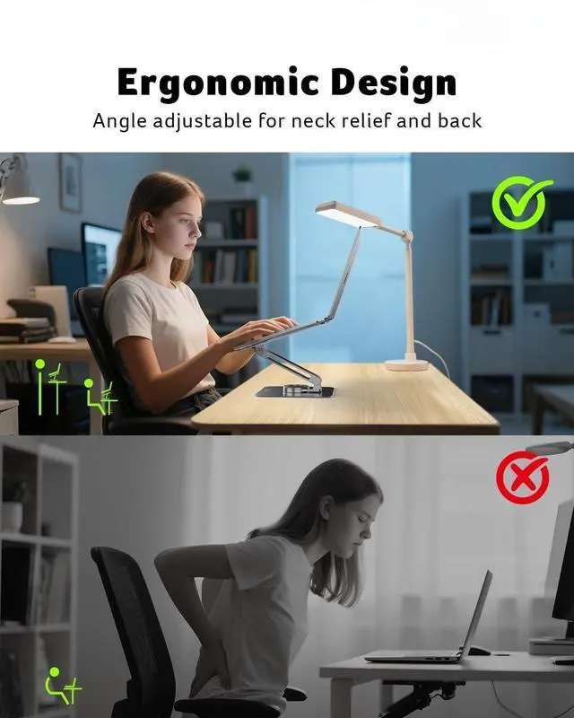 Alt view image 4 of 7 - FOR-Laptop Stand for Desk - with 360 Swivel Base, Rotating Laptop Riser for Desk, Adjustable Computer Stand for Laptops, Ergonomic Riser Holder Foldable, Portable MacBook Pro Air (10-16") - Silver