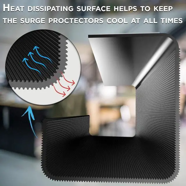 Alt view image 4 of 7 - No-Screw Under Desk Cable Management Tray - Self-Adhesive Installation, Cord Management, Cable Tray, Under Desk Wire Organizer - Black Set of 2