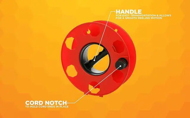 Alt view image 4 of 4 - forE-102 Heavy Duty Cord Storage Wheel, 125-Foot