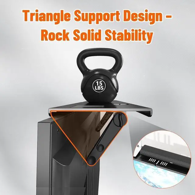 Alt view image 6 of 7 - Soundbar Mount, No Drilling Steel TV Top Shelf Fits Most of Sound Bars Up to 15 Lbs, Universal Sound Bar TV Mount Bracket, Sound Bar Stand Compatible with Samsung, Sony, LG,Bose, 33.8x4.7inch